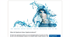 Desktop Screenshot of hyaluron.biz