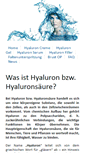 Mobile Screenshot of hyaluron.biz